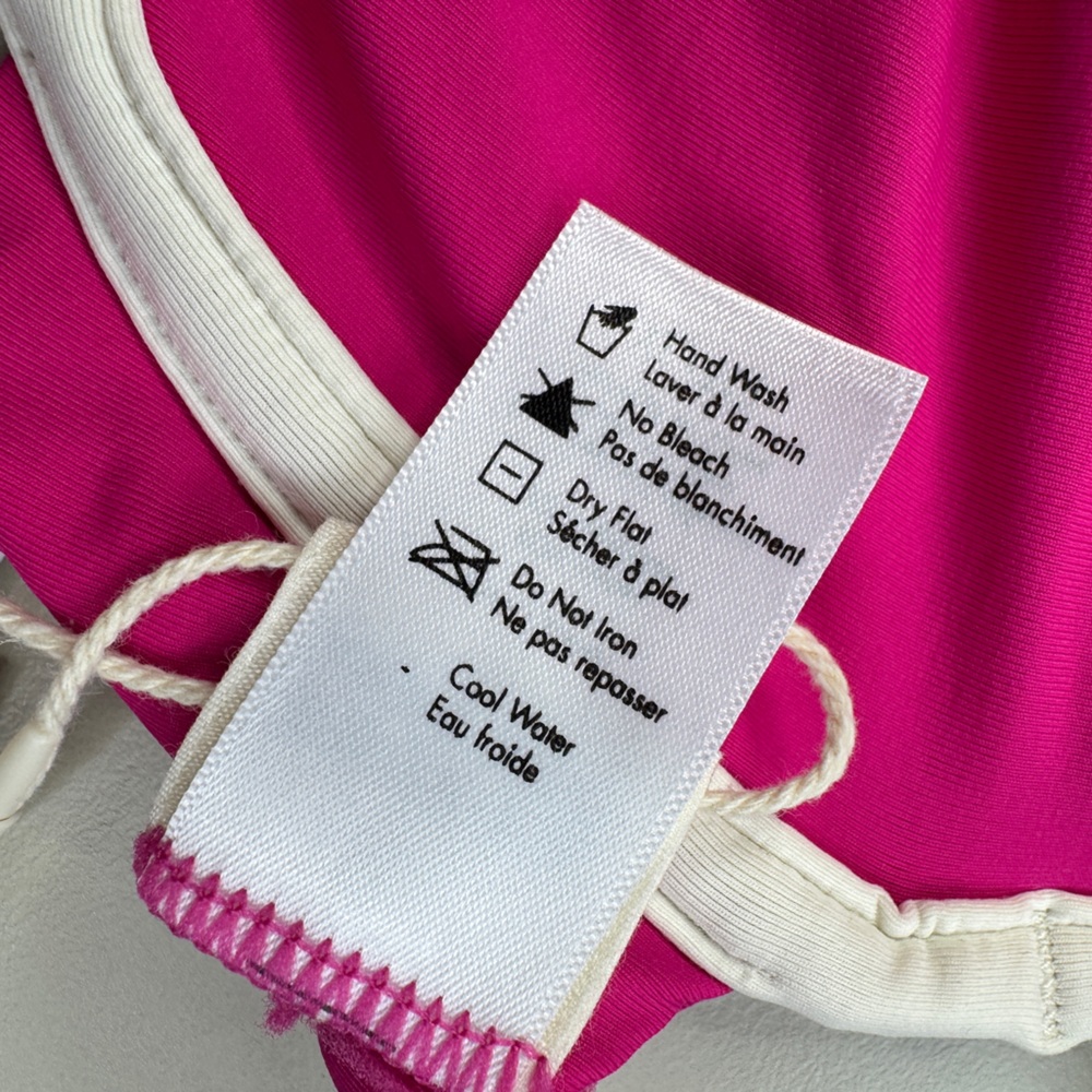 L*Space Nico Bikini Top XL Pink Underwire Bougainvillea & Cream Vacation Swim - Picture 8 of 11